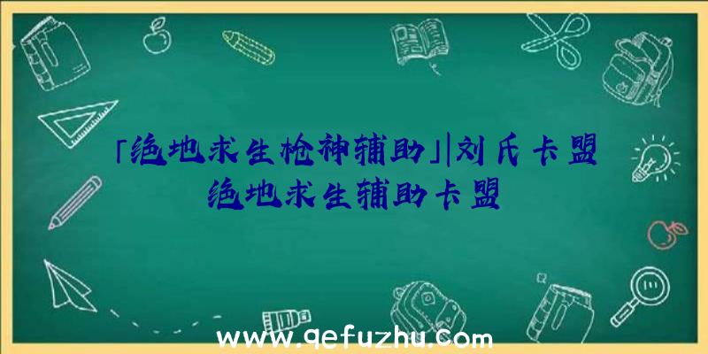 「绝地求生枪神辅助」|刘氏卡盟绝地求生辅助卡盟